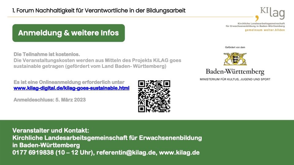 KiLAG goes sustainable Flyer 1.Forum Nachhaltigkeit Seite7